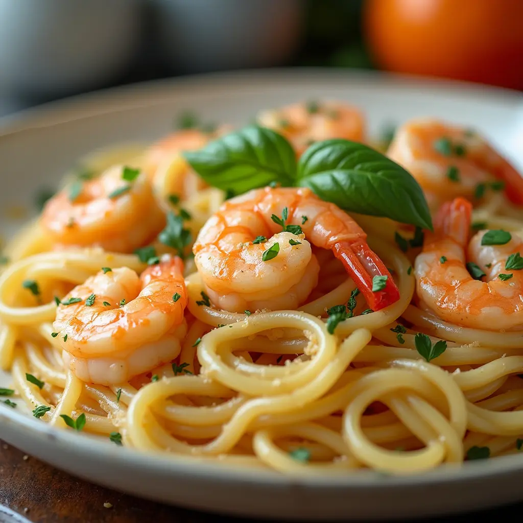 Lemon Garlic Shrimp Pasta Recipe