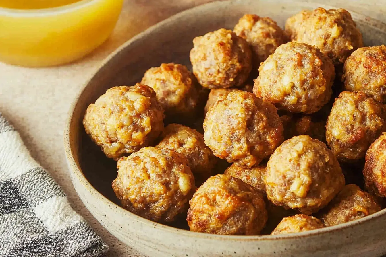 Keep Sausage Balls from Sticking to Pan