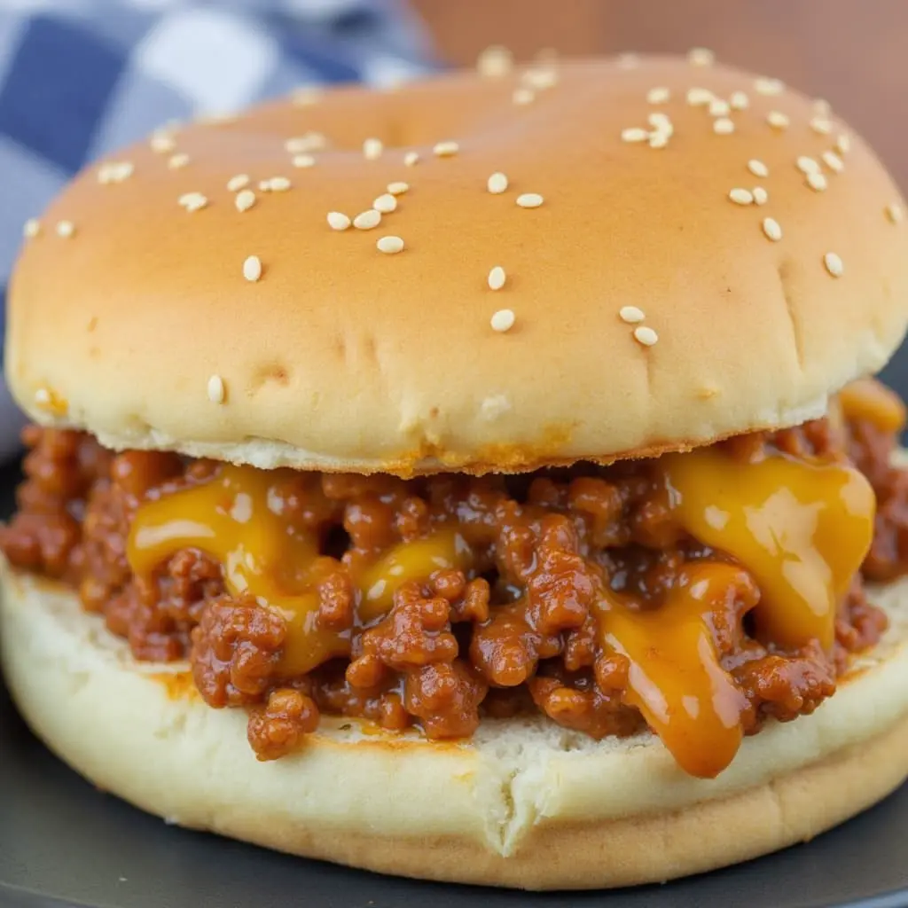 Cheesy Chicken Sloppy Joes