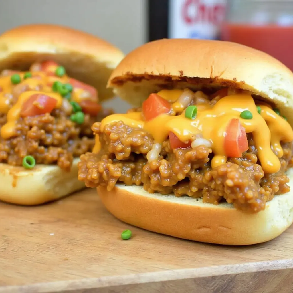 Cheesy Chicken Sloppy Joes