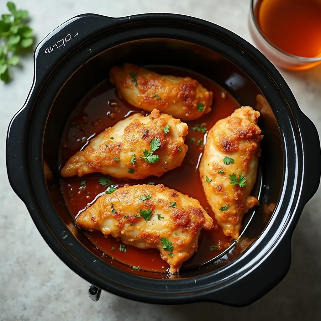 Juicy shredded frozen chicken crock pot recipes served in a bowl